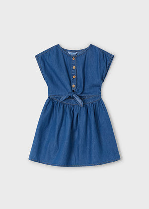 Medium Denim Flowy Buttoned Dress - Select Size