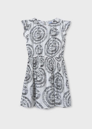 Black & White Printed Dress - Select Size