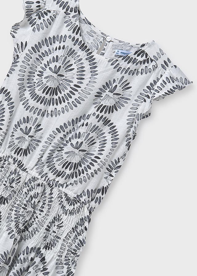 Black & White Printed Dress - Select Size