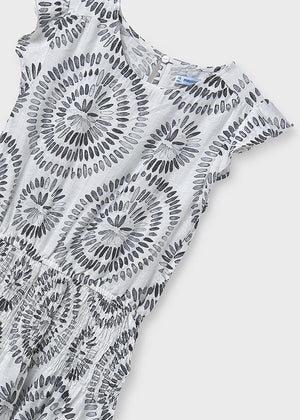 Black & White Printed Dress - Select Size