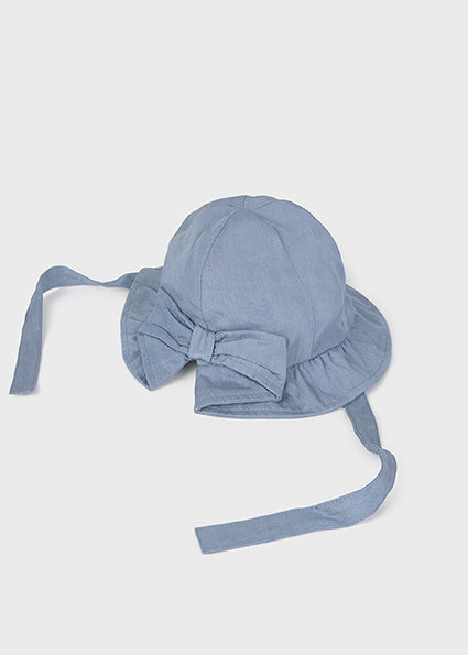 Blue Bow Bucket Hat - Select Size