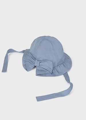 Blue Bow Bucket Hat - Select Size