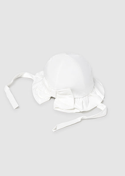 White Bow Bucket Hat - Select Size