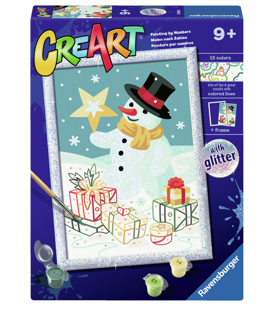 Spectacular Snowman CreArt Paint By Numbers Kit