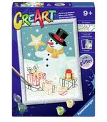 Spectacular Snowman CreArt Paint By Numbers Kit