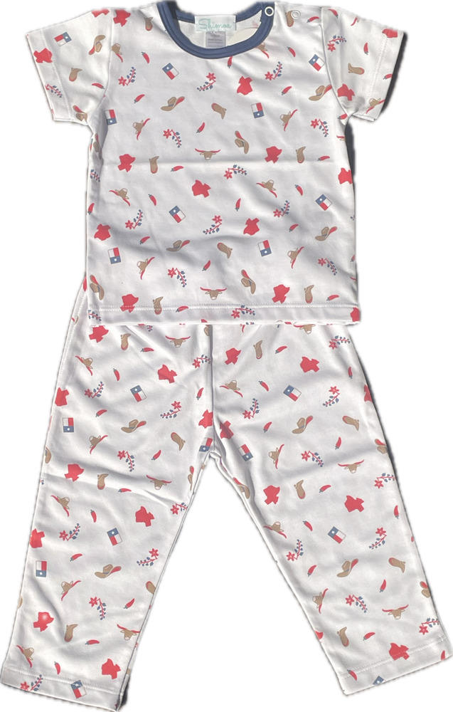 Texas 2-Piece Short-Sleeve Pajamas - Select Size