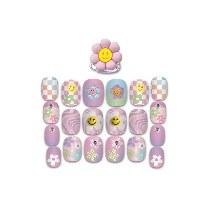 Groovy Flower Pop Nail Glitz