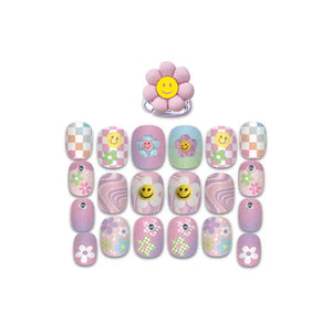 Groovy Flower Pop Nail Glitz