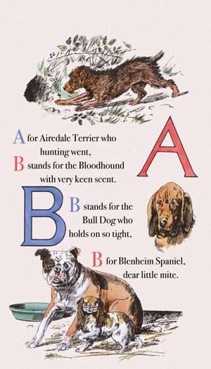 Puppy Dog's Abc- Children's Picture Book-Vintage