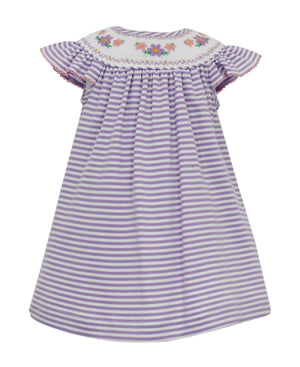 Daisies Lilac Strip Knit Bishop w/Insert - Select Size