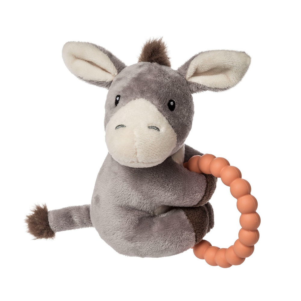 Dusty Donkey Teether Rattle – 6″