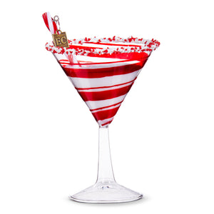 6" Peppermint Christmas Cocktail Ornament