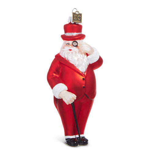5.5" Tuxedo Santa Ornament