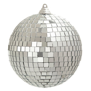 8" Silver Disco Ball Ornament