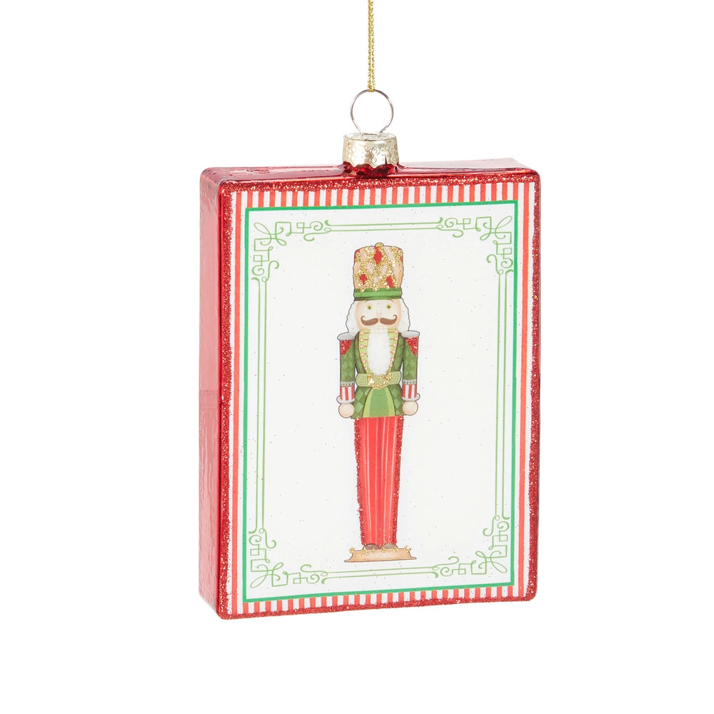 Glass Nutcracker Ornament - 5"