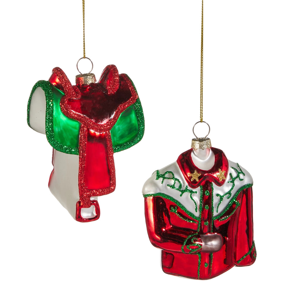 Red Green Western Ornament - 4"