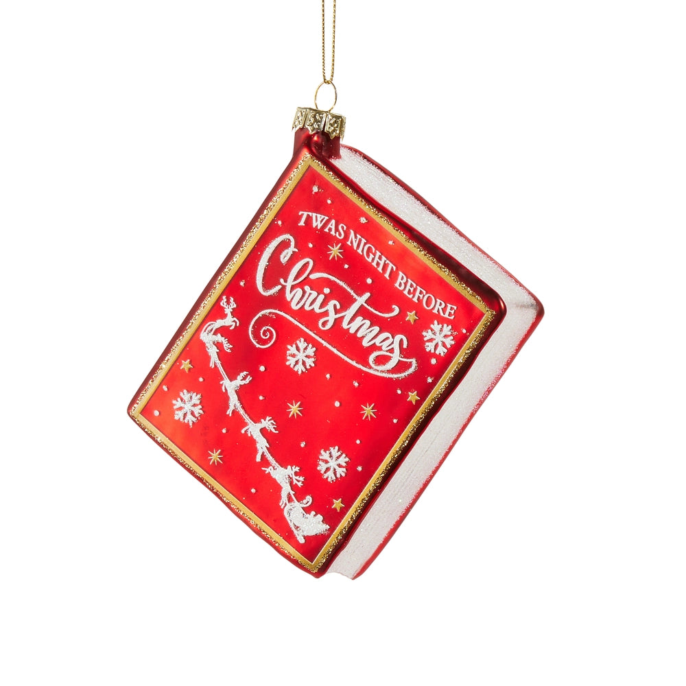 Christmas Book Ornament - 5"