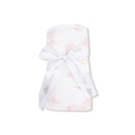 Pink Farm Toile Swaddle Blanket