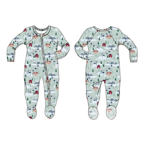 What Goes Up Zipper Footie - Select Size