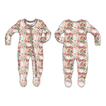 Howdy Santa Zipper Footie - Select Size