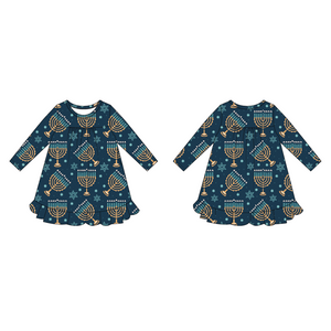 Aura Of The Menorah Boho Dress