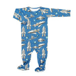 Deep in Orbit Zipper Footie - Select Size