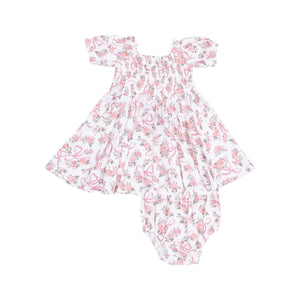 Ribbons & Flowers Dress - Select Size