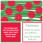 Xmas Kicks In Napkins