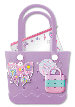 Beach Tote Bag with Charms, Bowtiful