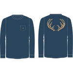 Asher Navy Antler Shirt - Select Size