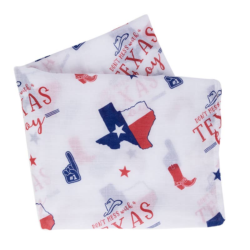 Texas Boy Swaddle Blanket