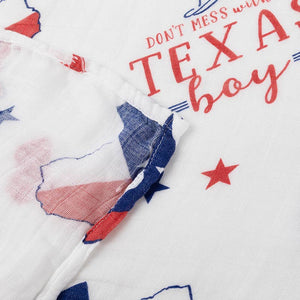 Texas Boy Swaddle Blanket