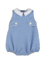 Navy Check Tabs Boy’s Bubble - Select Size