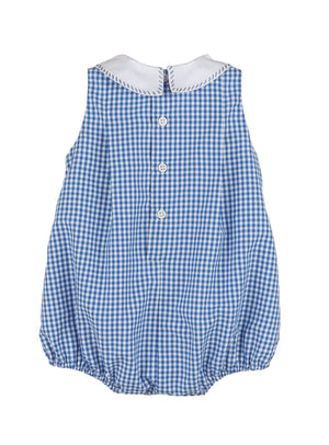 Navy Check Tabs Boy’s Bubble - Select Size