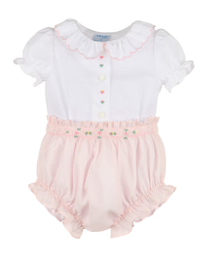 Pink Classical Diamond Smock Set - Select Size