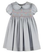 Blue Hydrangeas Smock Petal Dress - Select Size