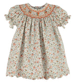 Autumn Glow Green Smock Bishop - Select Size