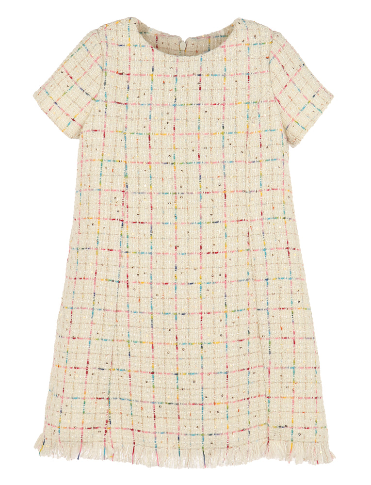 Ivory Tweed Princess Dress - Select Size
