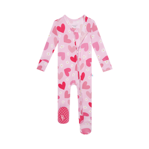 Daisy Love Footie Zippered One Piece - Select Size