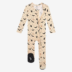 Spooky Bats Footie Zippered One Piece - Select Size