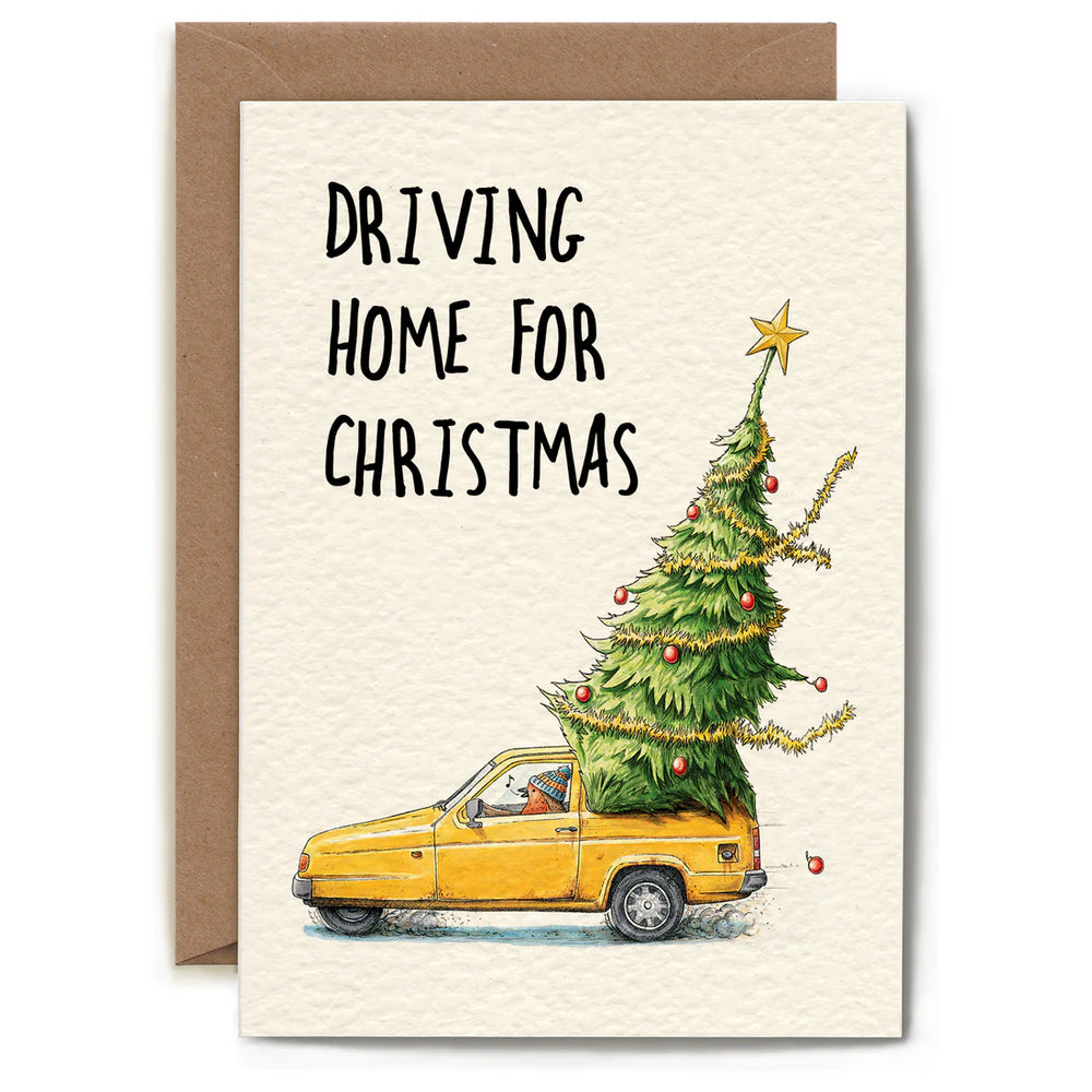 Driving Home for Christmas Card