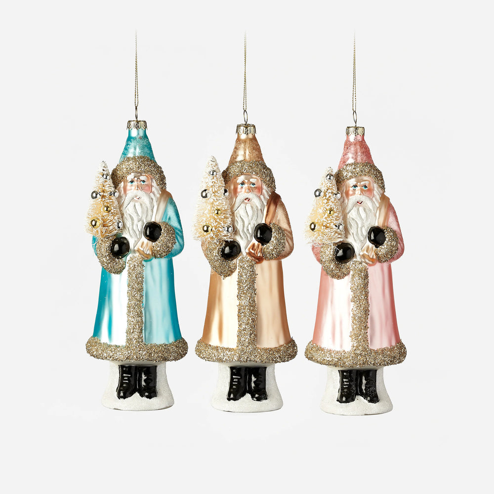 Santa with Sisal Tree Ornament