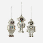 Silver Robot Ornament