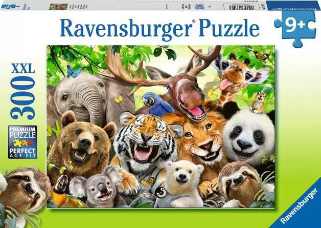 Exotic Animals Selfie 300 Piece Puzzle