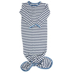Navy Stripe Knotted Gown - One Size