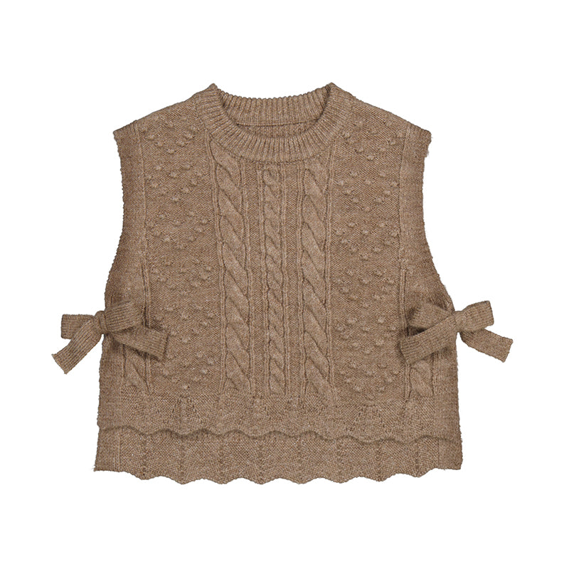 Brown Knitting Vest