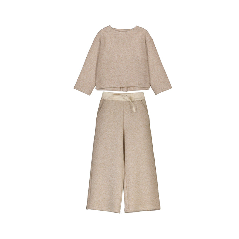 Knit Pant Set in Toffee Color