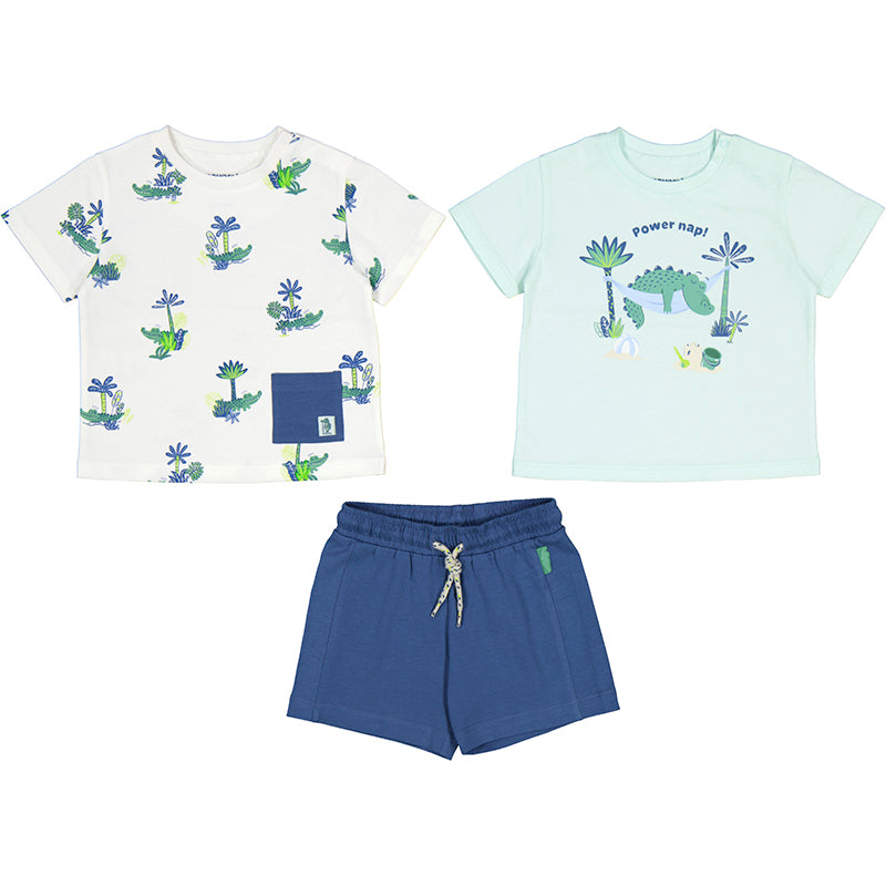 Aqua 2-Shirt and Short Set - Select Size