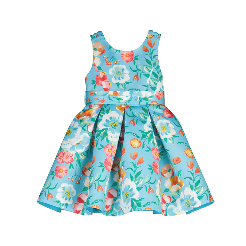 Turquoise Satin Dress - Select Size