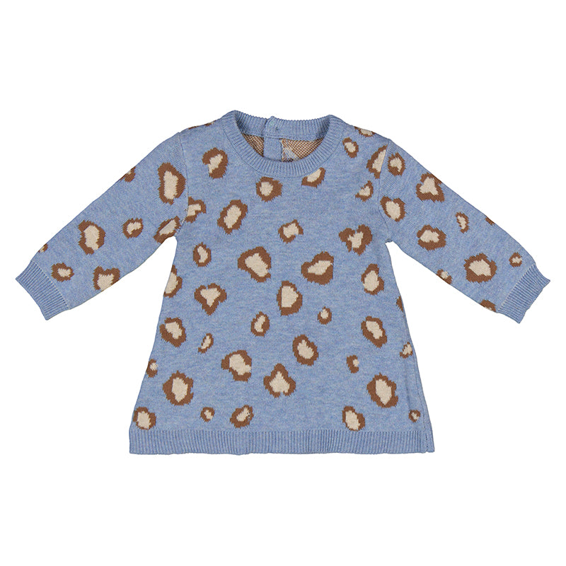 Knit Dress in Skyblue Hue